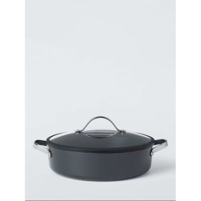 John Lewis The Pan 2.0 Aluminium Skillet w/lid, 28cm