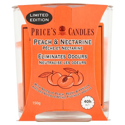 Price's Peach & Nectarine Candle | Waitrose & Partners