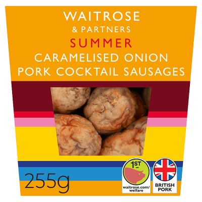 Waitrose Caramelised Onion Pork Cocktail Sausages
