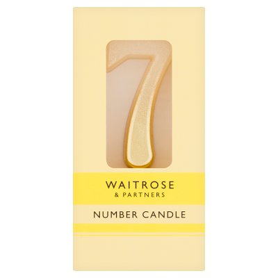 Waitrose 7 Number Cake Candle