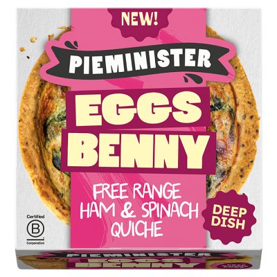 Pieminister Eggs Benny Ham & Spinach Quiche
