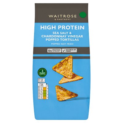 Waitrose High Protein Salt & Vinegar Popped Tortillas