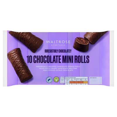 Waitrose 10 Chocolate Mini Rolls