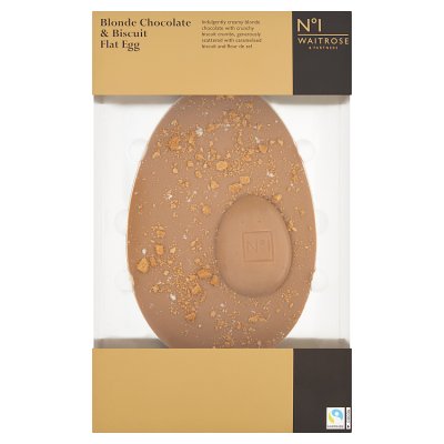 No.1 Blonde Chocolate & Biscuit Flat Easter Egg