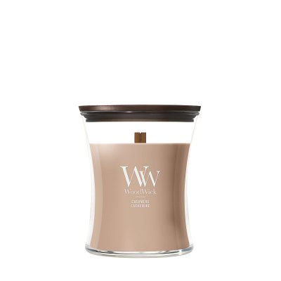 WoodWick Cashmere Medium Hourglass Scented Candle