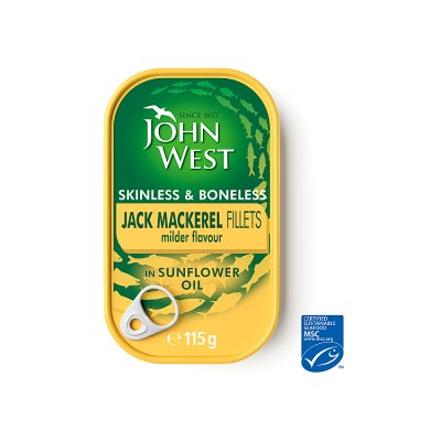John West Jack Mackerel Fillets in Sunflower Oil MSC