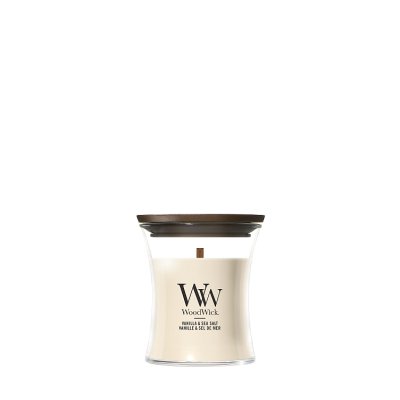 WoodWick Vanilla & Sea Salt Small Hourglass Scented Candle