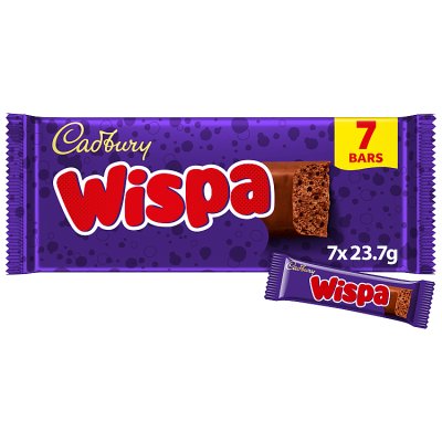 Cadbury Wispa Chocolate Bar 7 Pack Multipack