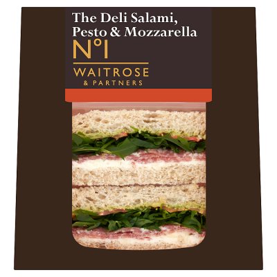 No.1 The Deli Salami, Pesto & Mozzarella Sandwich