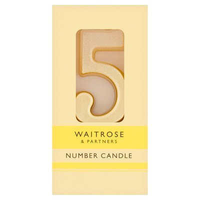 Waitrose 5 Number Cake Candle