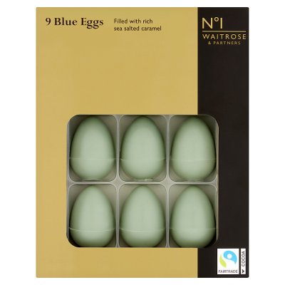 No.1 9 Blue Chocolate Easter Eggs