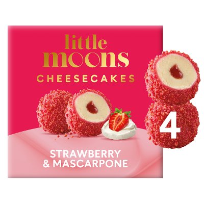 Little Moons Strawberry & Mascarpone Mochi Cheesecakes