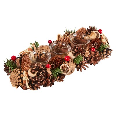 WinterSpice Trio Candle Holder 36cm