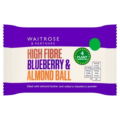 Waitrose High Fibre Blueberry & Almond Ball