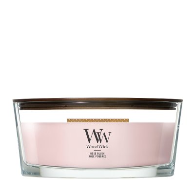 WoodWick Rose Blush Ellipse Scented Candle