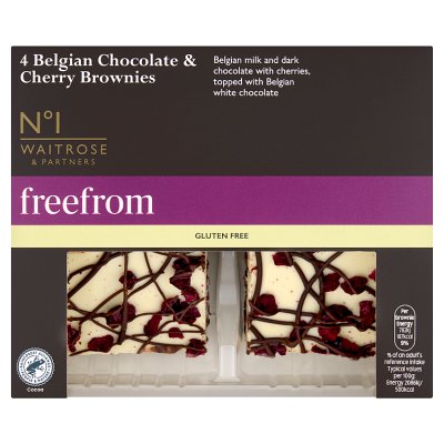 No.1 Free From Belgian Chocolate & Cherry Brownies