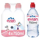 Evian Natural Bottled Mineral Still Water Multipack 6x500ml