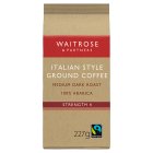 Waitrose Fairtrade Italian Style Ground Coffee227g