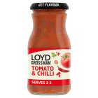 Loyd Grossman Tomato & Chilli No Added Sugar Pasta Sauce