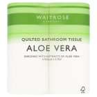 Waitrose Bathroom Tissue with Aloe Vera4x170 sheets