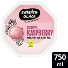 Swedish Glace Dairy Free Vegan Raspberry Ice Cream Tub
