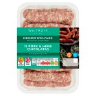 Waitrose 12 British Pork & Herb Chipolatas