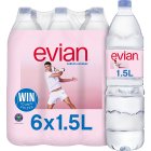 Evian Natural Bottled Mineral Still Water Multipack 6x1.5L