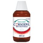 Corsodyl Medicated Antibacterial Mouthwash Fresh Mint, Alcohol Free, 300ml