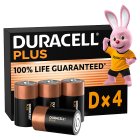 Duracell Plus D Batteries Alkaline