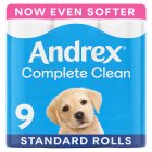 Andrex Complete Clean Toilet Tissue Standard Roll