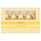 Waitrose 5 Gold Star Cake Candles