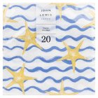 John Lewis Sealife Napkin 33cm 20 Pack 3ply