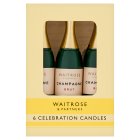 Waitrose 6 Celebration Cake Candles
