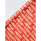 Merry Christmas Block Letter Rollwrap 4m