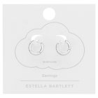 Estella Bartlett Pave Set Cubic Zirconia Hoop Earrings