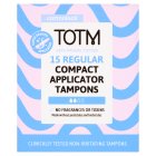 TOTM Organic Cotton Non-Applicator Tampons Super