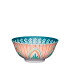 Mikasa Glazed Stoneware Bowl, Mixed Folk, 15.5x7.5cm
