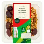 Waitrose Summer Orzo, Fire Roasted Pepper & Black Olive Salad