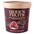 Hidden Fruits Frozen Raspberries in White & Dark Chocolate