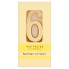 Waitrose 6 Number Cake Candle