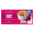 Waitrose 2 Rhubarb Crumbles