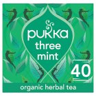 Pukka Organic Three Mint Tea 40 Tea Bags64g