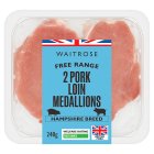 Waitrose Free Range British Pork Hampshire Breed 2 Loin Medallions