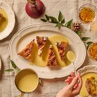 Angela Hartnett's Panettone Pudding with Pistachio Custard