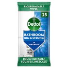 Dettol Big & Strong Limescale Bathroom Cleaning Wipes