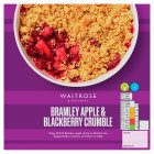 Waitrose Bramley Apple & Blackberry Crumble500g