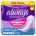 Always Discreet Incontinence Pads for Women - Long