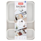 Tatay Baobob White Set of 4