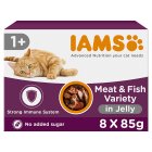 IAMS Delights 1+ Cat Land & Sea Collection 8s