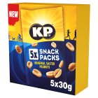 Kp Snack Packs Dry Roasted Peanuts 5 X 30G